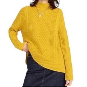 NEW J.Crew 100% cotton cable sweater Medium